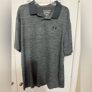 Under Armour Men's Charcoal Heat Gear Polo Shirt